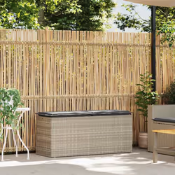 VidaXL 4104150 banc de jardin Rotin, Acier