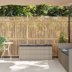 VidaXL 4104150 banc de jardin Rotin, Acier
