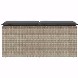 VidaXL 4104150 banc de jardin Rotin, Acier - Vue supplémentaire 4