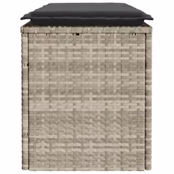 VidaXL 4104150 banc de jardin Rotin, Acier - Vue supplémentaire 5