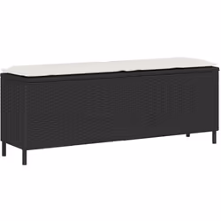 Détendez-vous et profitez de l'extérieur sur ce confortable banc de jardin ! Matériau durable : la résine tressée, également  ...