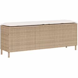Détendez-vous et profitez de l'extérieur sur ce confortable banc de jardin ! Matériau durable : la résine tressée, également ...