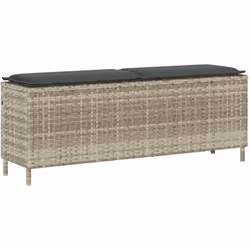 Détendez-vous et profitez de l'extérieur sur ce confortable banc de jardin ! Matériau durable : la résine tressée, également ...