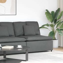 Module central de canapé modulaire coussins gris foncé 100 cm Vidaxl