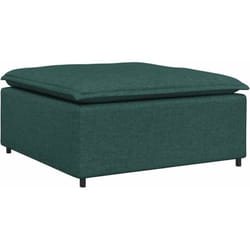 Module de repose-pieds de canapé modulaire Vert foncé 100 x 100 x 48 cm vidaXL