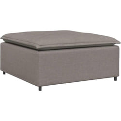 Module de repose-pieds pour canapé modulaire Taupe 100 x 100 x 48 cm Vidaxl