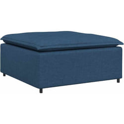 Module de repose-pieds pour canapé modulaire Bleu 100 x 100 x 48 cm Vidaxl