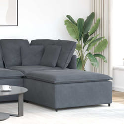Module de repose-pieds de canapé modulaire gris foncé - Vidaxl