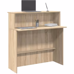 Profitez d'interactions fluides, d'un grand espace de rangement et d'un design polyvalent avec ce bureau de réception doté d' ...