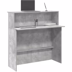 Profitez d'interactions fluides, d'un grand espace de rangement et d'un design polyvalent avec ce bureau de réception doté d' ...
