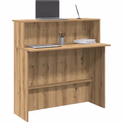 Profitez d'interactions fluides, d'un grand espace de rangement et d'un design polyvalent avec ce bureau de réception doté d' ...