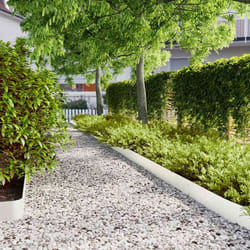 vidaXL Bordures de pelouse 50 pcs blanc 15x103 cm acier laminé à froid