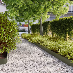 Ces bordures de pelouse créent des limites claires pour les jardins, les allées, les pelouses et les cours, empêchant les rac ...