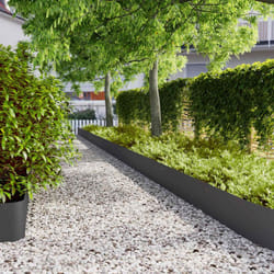 Vidaxl - Bordures de pelouse 10 pcs noir 25x103 cm acier laminé à froid