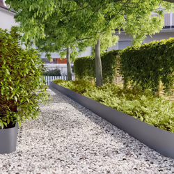Ces bordures de pelouse créent des limites claires pour les jardins, les allées, les pelouses et les cours, empêchant les rac ...