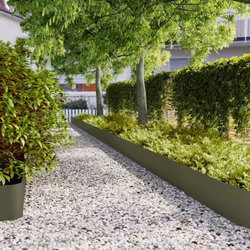 Ces bordures de pelouse créent des limites claires pour les jardins, les allées, les pelouses et les cours, empêchant les rac ...
