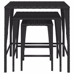 VidaXL 3324829 table de jardin Noir