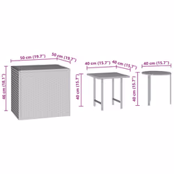 VidaXL 3324832 table de jardin Marron - Vue supplémentaire 7