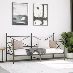 VidaXL 4104668 canapé lit sofa Noir