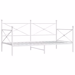 VidaXL 4104684, lit sofa, Blanc, Acier, 2080 mm, 1055 mm, 1070 mm