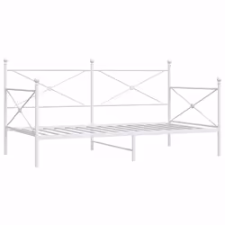 VidaXL 4104685, lit sofa, Blanc, Acier, 2080 mm, 1130 mm, 1070 mm