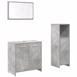 VidaXL 3324851, Gris, Bois, 60 kg, 3 pièce(s)