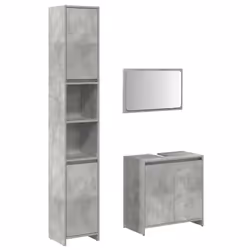 VidaXL 3324853, Gris, Bois, 600 mm, 330 mm, 600 mm, 3 pièce(s)