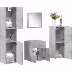 Cet ensemble de meubles de salle de bain pratique est un excellent supplément à votre salle de bain, ce qui lui donne une app ...