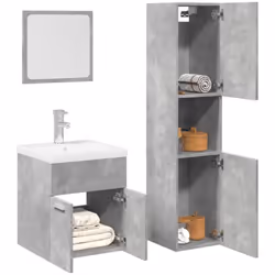 Cet ensemble de meubles de salle de bain est un excellent supplément à votre salle de bain, ce qui lui donne une apparence or ...