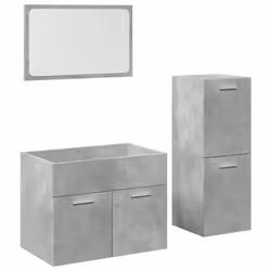 VidaXL 3324871, Gris, Bois, 600 mm, 385 mm, 460 mm, 3 pièce(s)