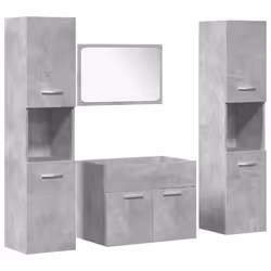 VidaXL 3324874, Gris, Bois, 600 mm, 385 mm, 460 mm, 4 pièce(s)