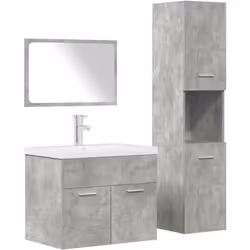 Cet ensemble de meubles de salle de bain est un excellent supplément à votre salle de bain, ce qui lui donne une apparence or ...