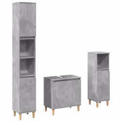 VidaXL 3324947, Gris, Bois, 580 mm, 330 mm, 600 mm, 3 pièce(s)