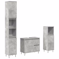 VidaXL 3324956, Gris, Bois, 650 mm, 330 mm, 600 mm, 3 pièce(s)
