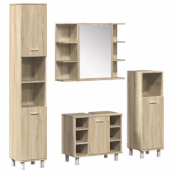 VidaXL 3324970, Chêne, Bois, 800 mm, 205 mm, 640 mm, 4 pièce(s)