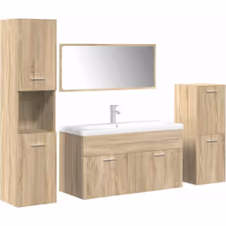 Cet ensemble de meubles de salle de bain est un excellent supplément à votre salle de bain, ce qui lui donne une apparence or ...
