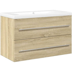Vidaxl - Ensemble de meubles de salle de bain 2 pcs chêne sonoma