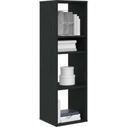 Bibliothèque noir 34x31x112 cm bois d'ingénierie Vidaxl