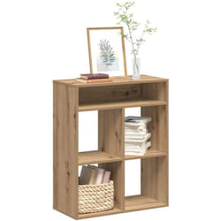 Bibliothèque chêne artisanal 66x31x80 cm bois d'ingénierie - Vidaxl