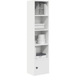 Bibliothèque blanc 31x24x127 cm bois d'ingénierie Vidaxl