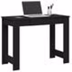 vidaXL Bureau noir 100x45x75 cm bois d'ingénierie