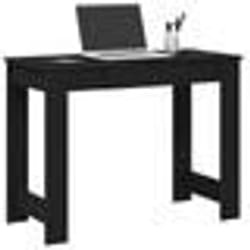 vidaXL Bureau noir 100x45x75 cm bois d'ingénierie
