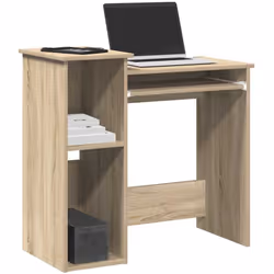 Ce bureau avec étagères se veut un choix pratique et décoratif pour votre espace de vie ! Matériau stable et durable : le boi ...