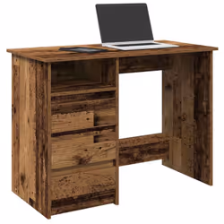 Ce bureau se veut à la fois pratique et décoratif pour votre espace de vie ! Matériau stable et durable : le bois d'ingénieri ...
