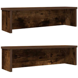 Vidaxl - tagères de cuisine empilables 2 pcs chêne fumé 50x15x16 cm