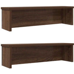 Vidaxl - tagères de cuisine empilables 2 pcs chêne marron 50x15x16 cm