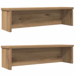 VidaXL Étagères de cuisine empilables 2 pcs chêne artisanal 50x15x16cm étagère de rangement de cuisine organiseur 860498