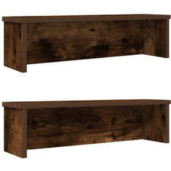 Vidaxl - tagères de cuisine empilables 2 pcs chêne fumé 60x15x16 cm