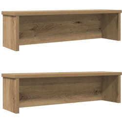 Vidaxl - tagères de cuisine empilables 2 pcs chêne artisanal 60x15x16cm