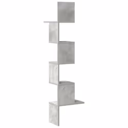 VidaXL 860520 étagères Bois Gris - Vue supplémentaire 6